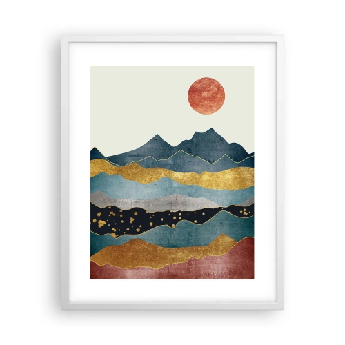 Poster în ramă albă - Secțiunea transversală a lumii - 40x50 cm