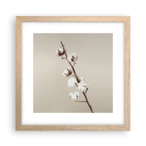 Poster în ramă de stejar deschis - La sursa moliciunii - 30x30 cm