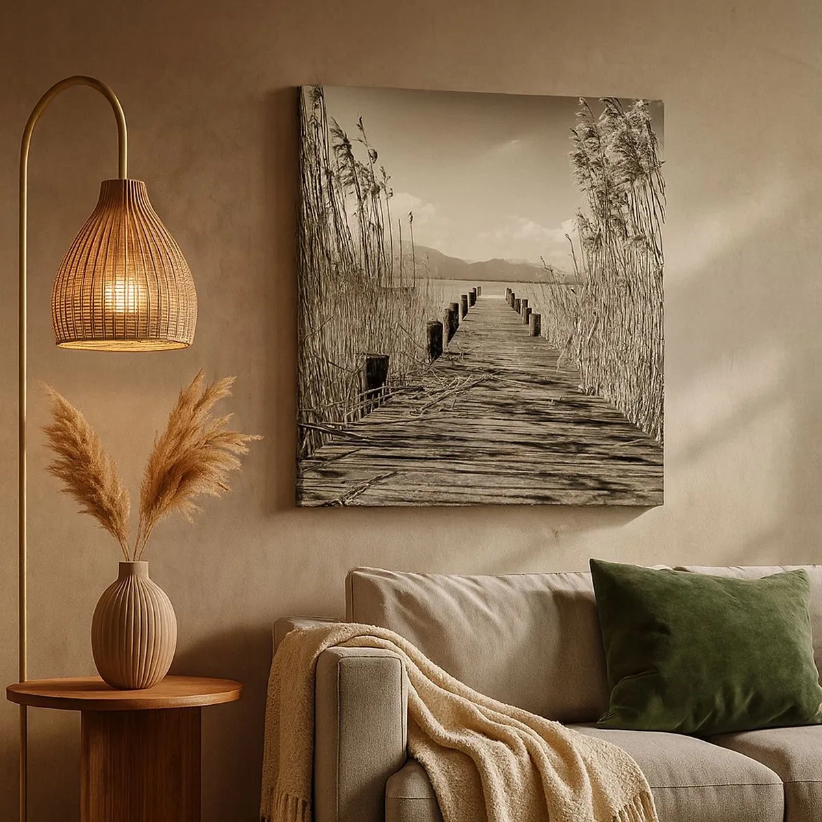 Tablou pe pânză - În intimitatea ierburilor - 30x30 cm