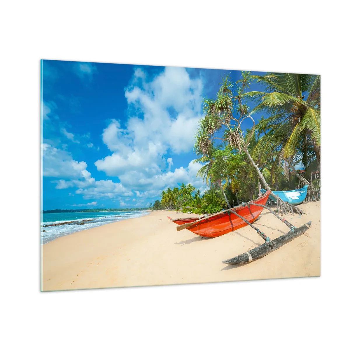 Tablou pe sticlă - Farmecul tropicelor - 100x70 cm