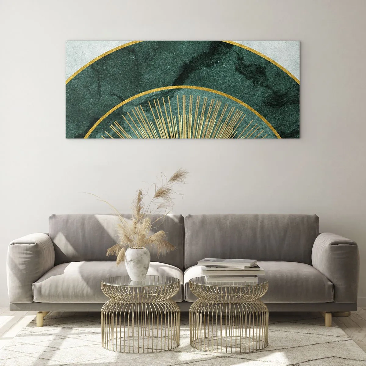 Tablou pe sticlă - Un alt sistem solar - 100x40 cm