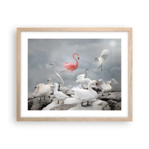 Poster în ramă de stejar deschis - De unde am venit? - 50x40 cm