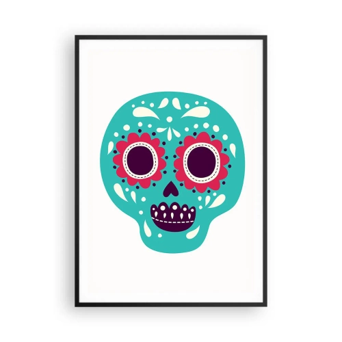 Poster în ramă neagră - Viața - distracție până la moarte - 70x100 cm