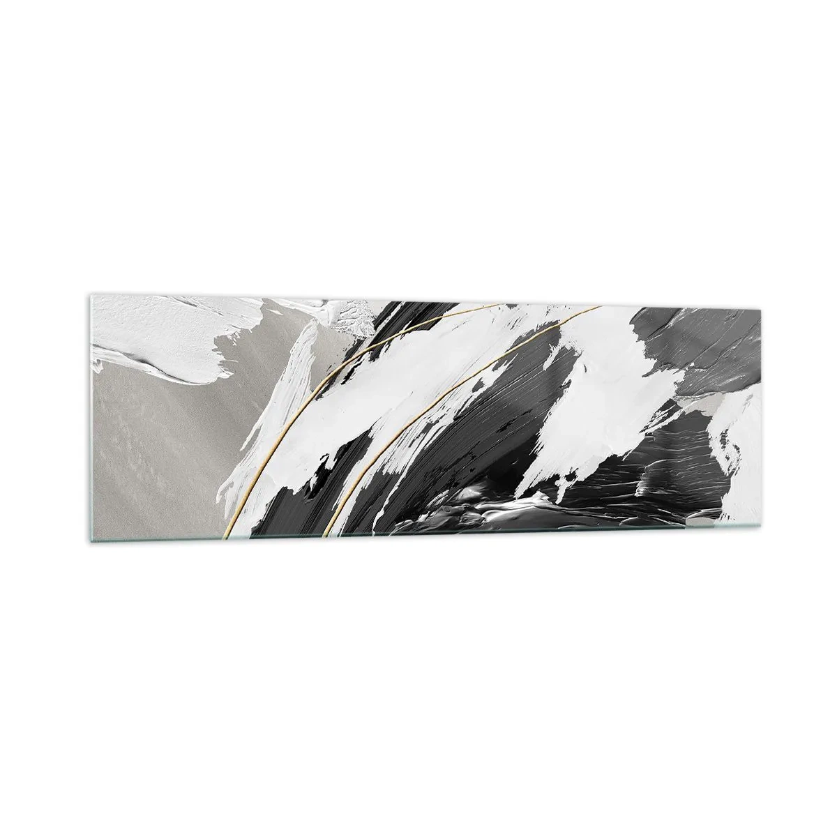 Tablou pe sticlă - Abstracție cu fler - 160x50 cm
