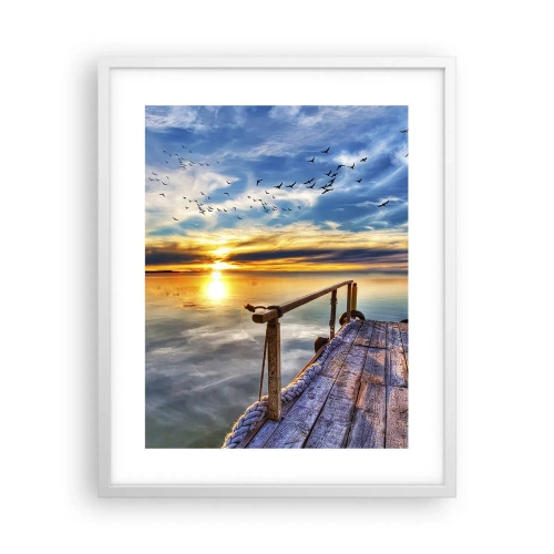 Poster în ramă albă - Vântul se odihnește - 40x50 cm