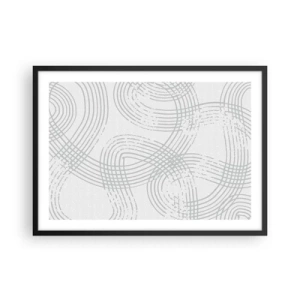 Poster în ramă neagră - Nu există o cale ușoară - 70x50 cm