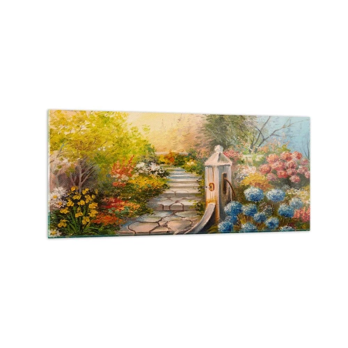 Tablou pe sticlă - În plină înflorire - 120x50 cm