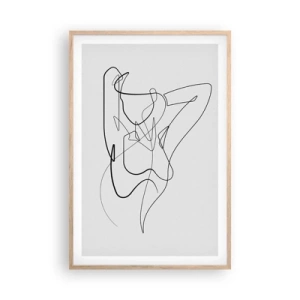Poster în ramă de stejar deschis - Cine ești tu? - 61x91 cm