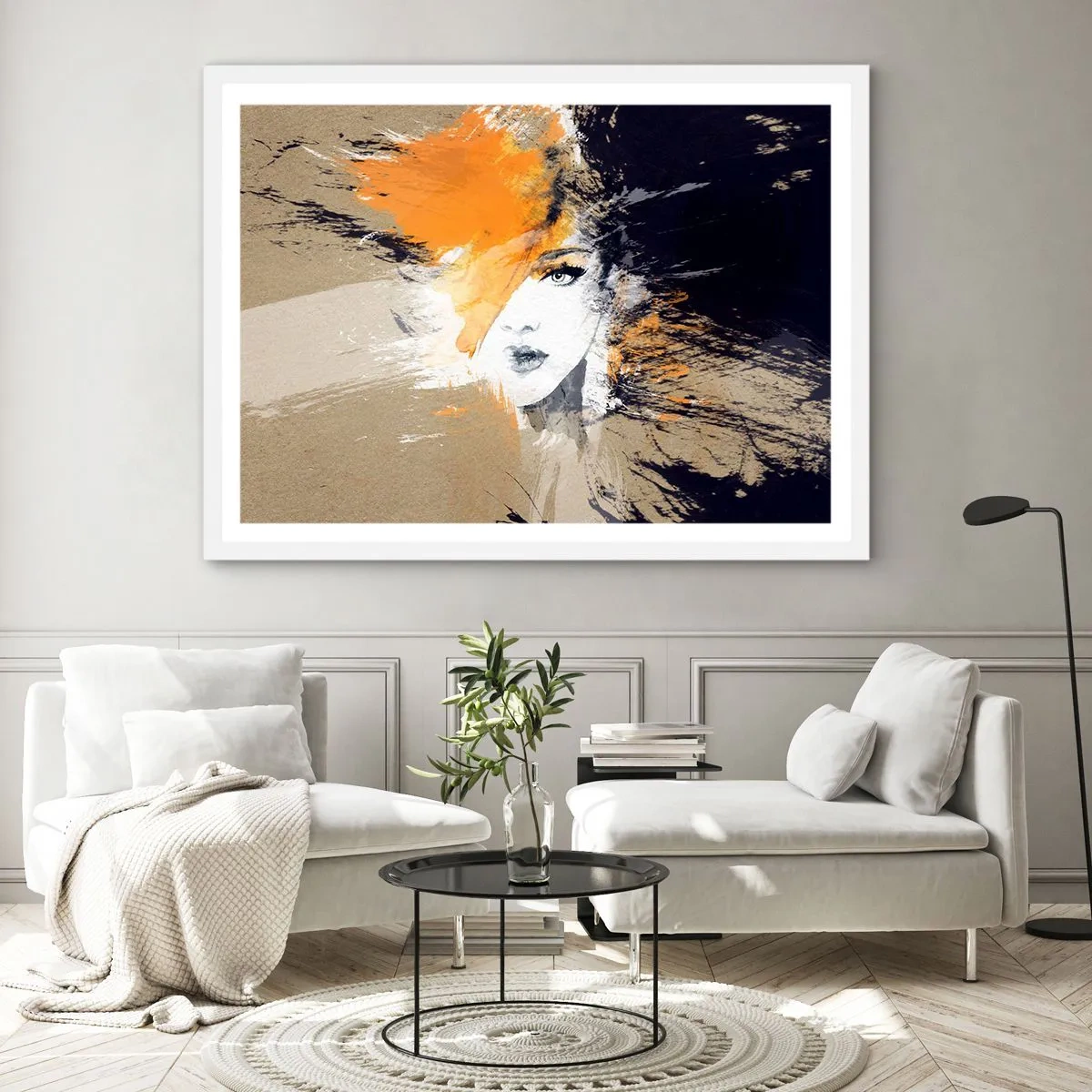 Poster în ramă albă - Și se face lumină - 40x30 cm