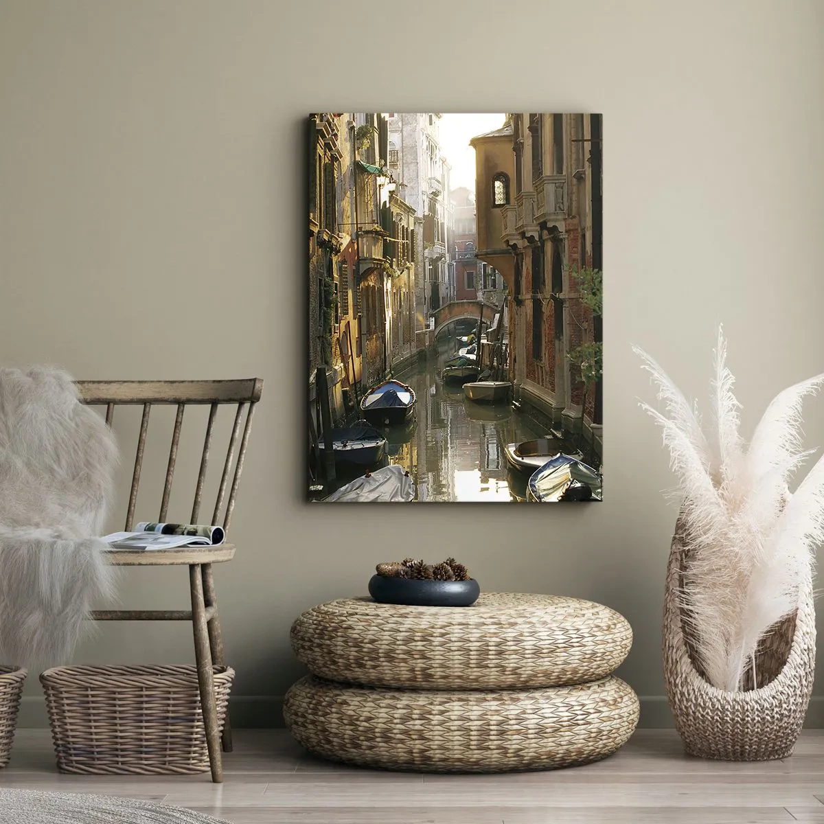 Tablou pe pânză - Pe o străduță venețiană - 50x70 cm