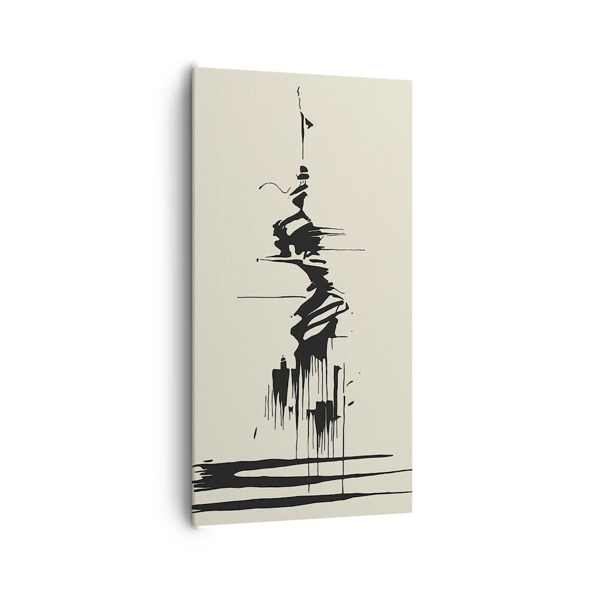 Tablou pe pânză - Abstracție pripită - 65x120 cm