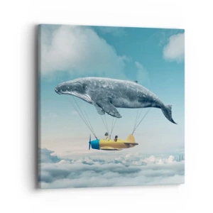 Tablou pe pânză - De ce nu? - 40x40 cm