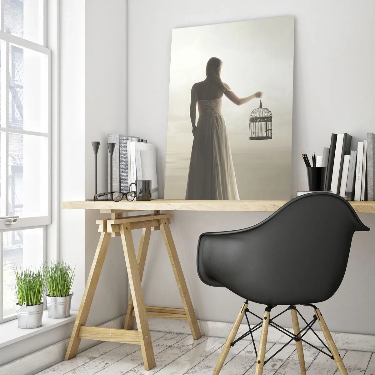Tablou pe sticlă - Fii liberă - 50x70 cm