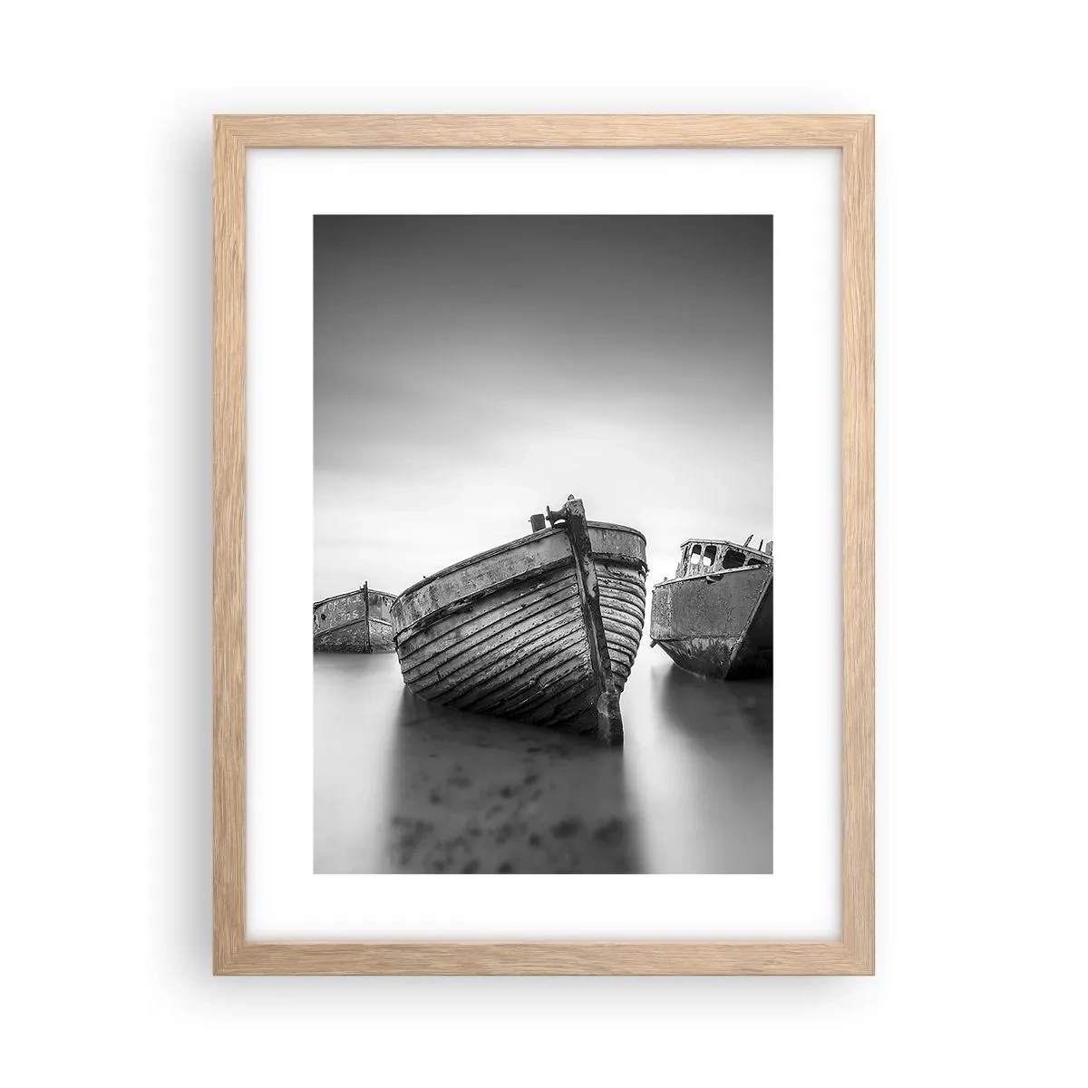 Poster în ramă de stejar deschis - Acum sunt doar amintiri... - 30x40 cm