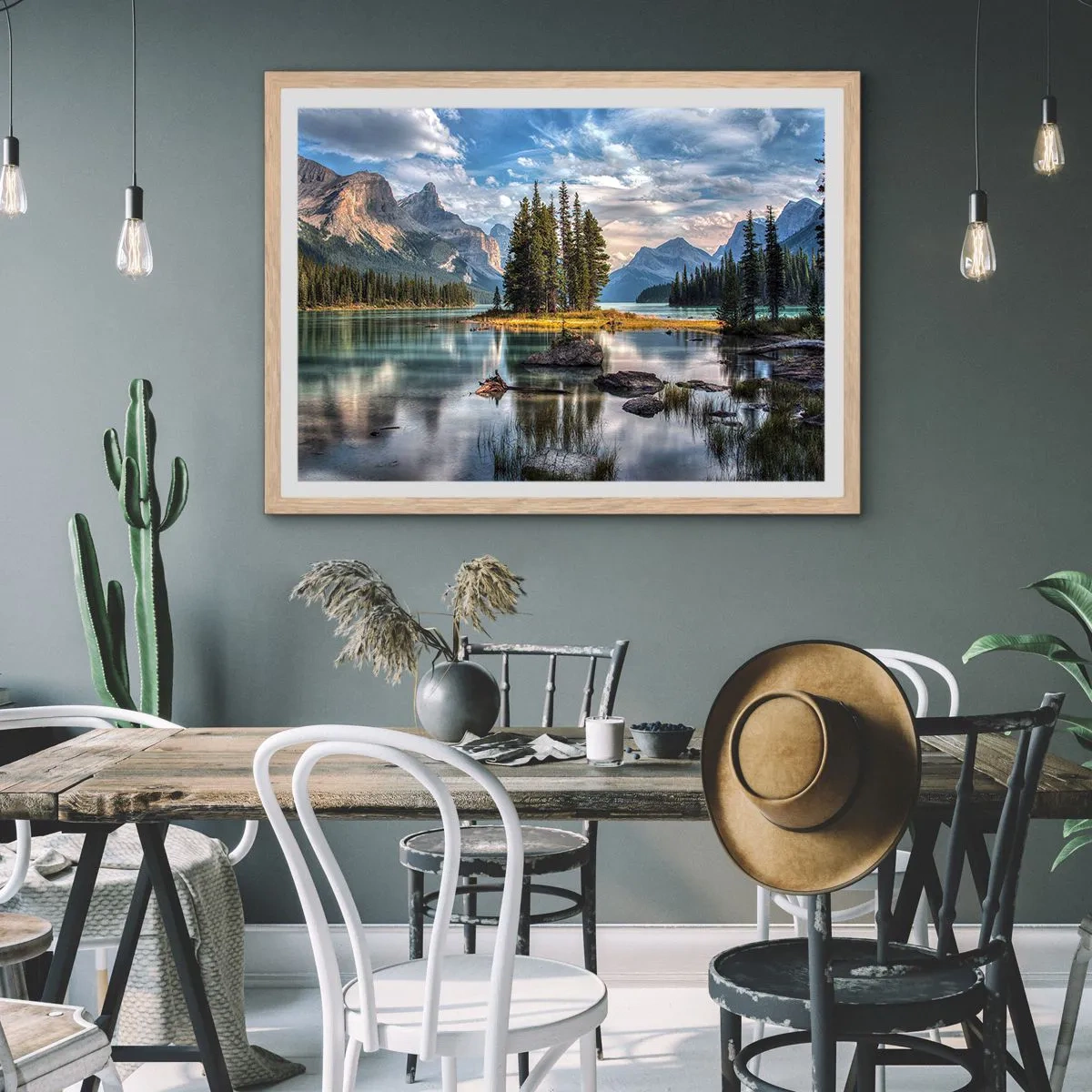 Poster în ramă de stejar deschis - La o apă mare și limpede… - 50x40 cm