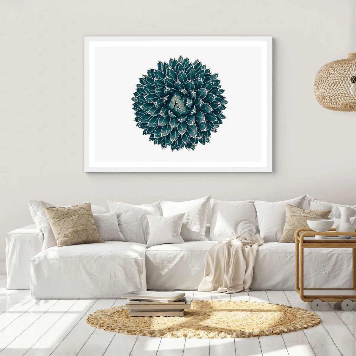 Poster în ramă albă - Steaua deșertului - 100x70 cm