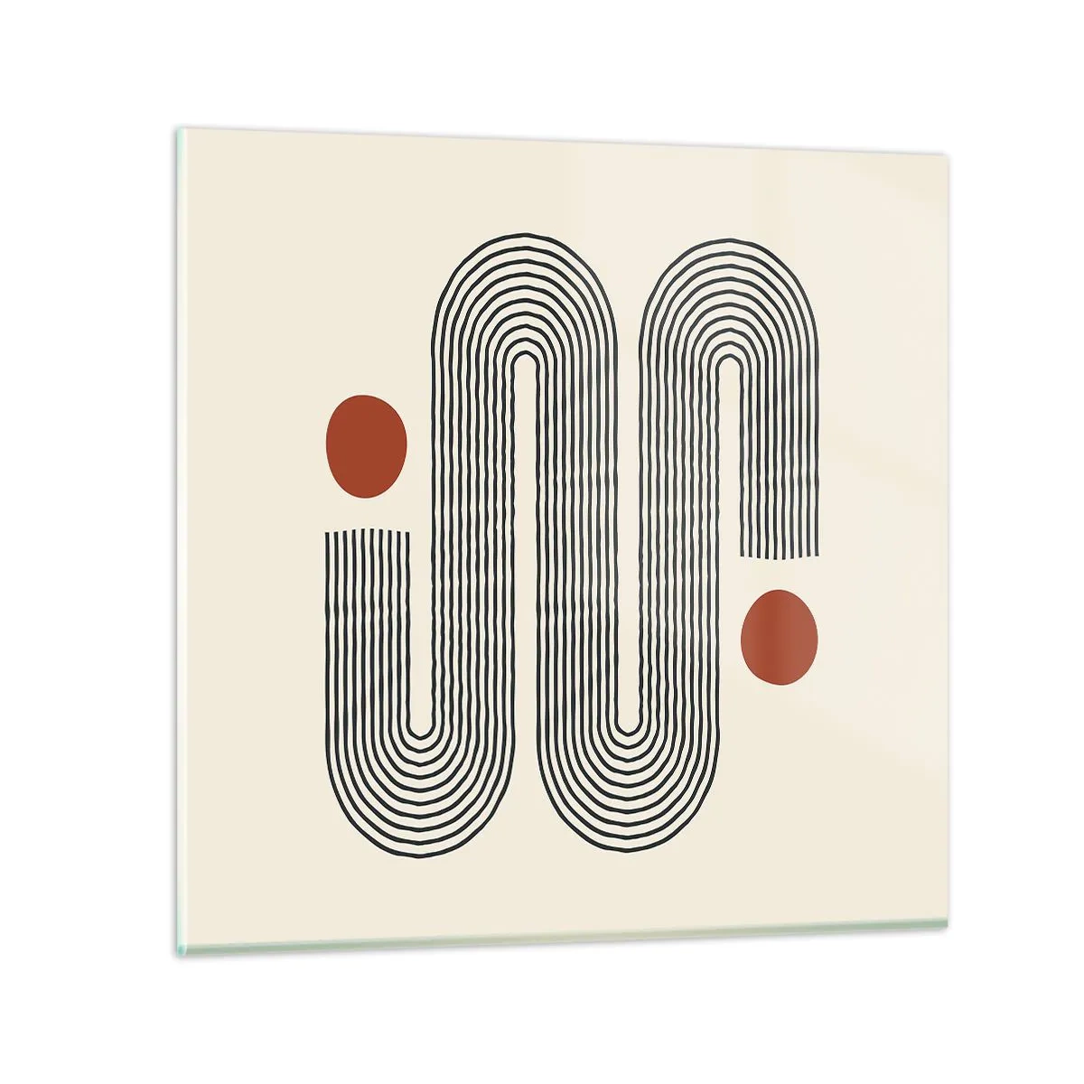 Tablou pe sticlă - De la început până la sfârșit - 70x70 cm