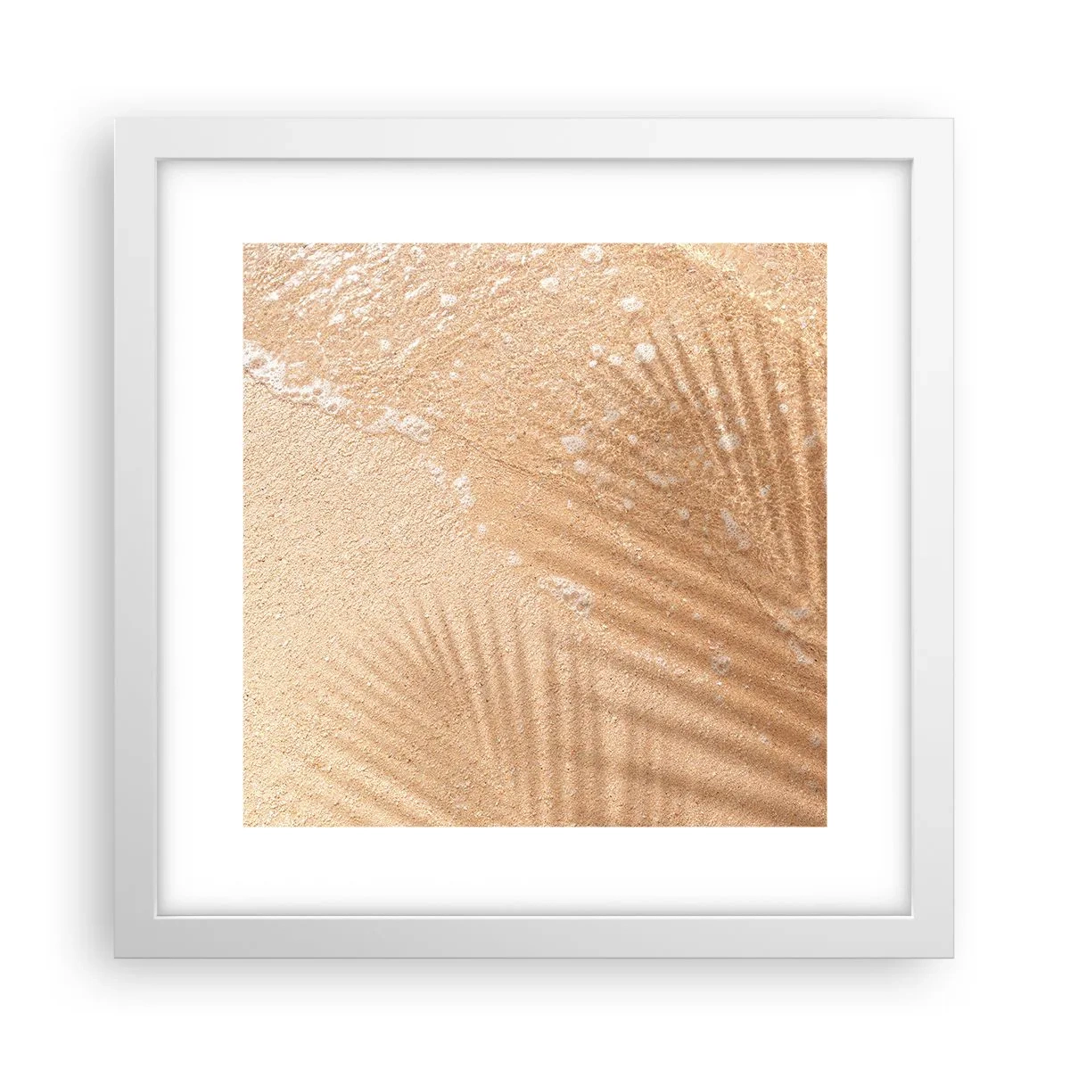 Poster în ramă albă - Umbra unei veri fierbinți - 30x30 cm