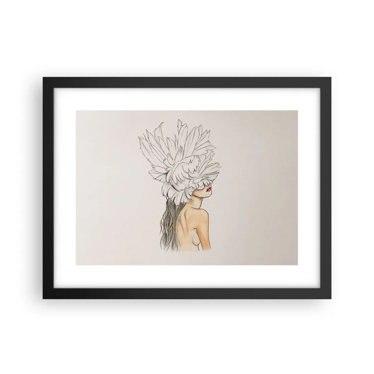 Poster în ramă neagră - Frumusețe încoronată - 40x30 cm