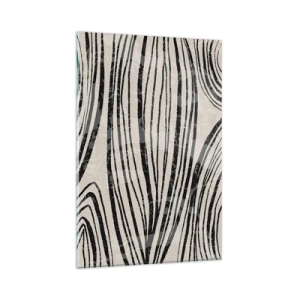 Tablou pe sticlă - Deversare de linii - 80x120 cm