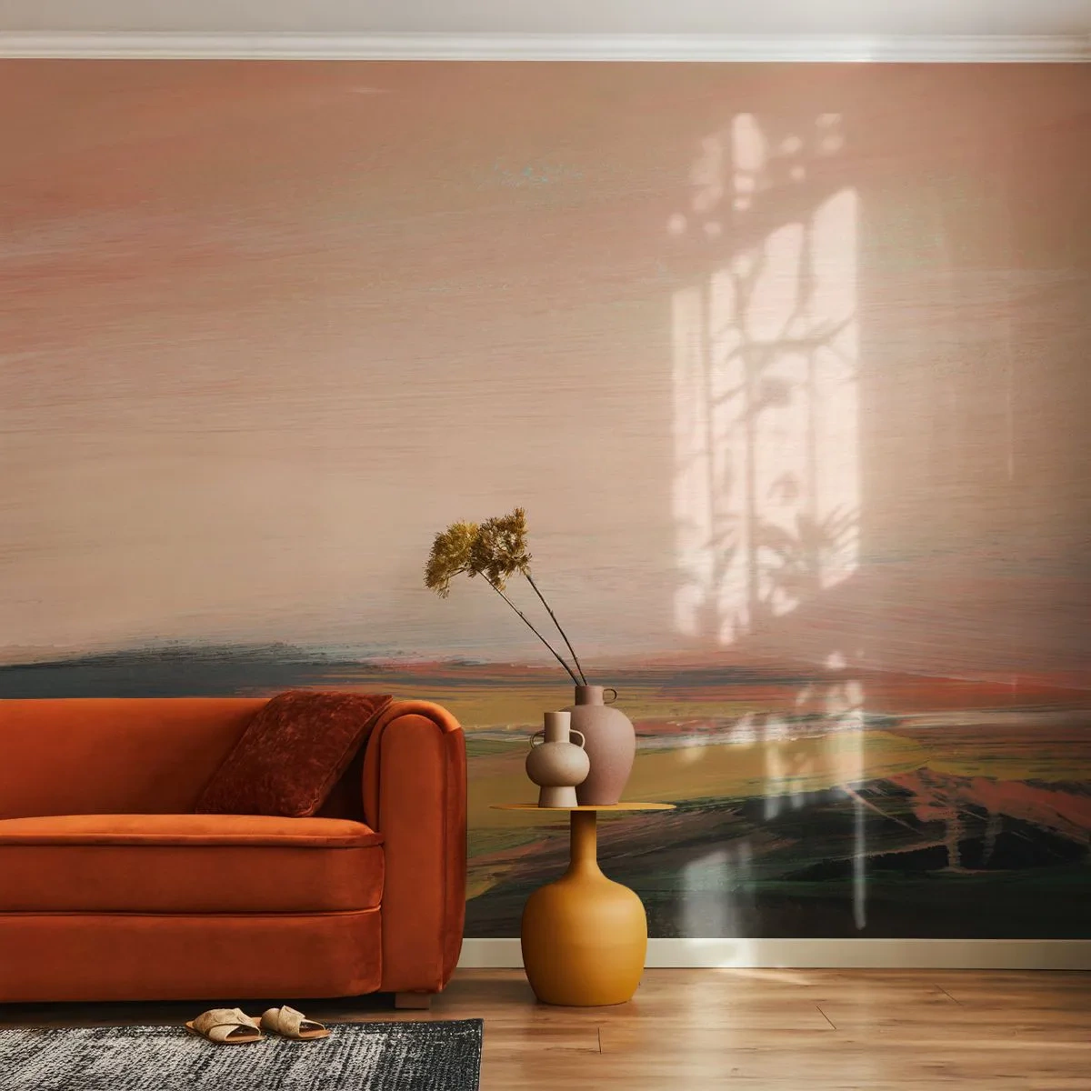Tapet Premium Sand - Tonalitatea de roz - Peisaj, Bucată, Vedere - 100x70 cm