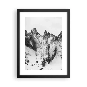 Poster în ramă neagră - Amenințarea crestei de granit - 30x40 cm