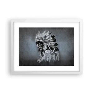 Poster în ramă albă - Înapoi la rădăcini - 40x30 cm