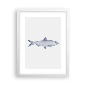 Poster în ramă albă - Salutări din mările nordice - 30x40 cm