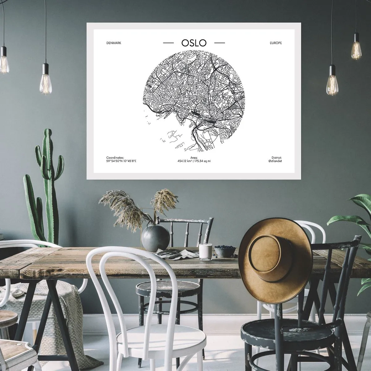 Poster - Anatomia Oslo - 70x50 cm
