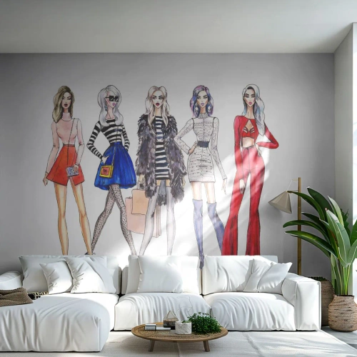 Tapet Premium Sand - Every week Fashion Week - Femeie, Modă, Model - 500x350 cm