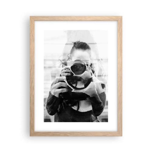 Poster în ramă de stejar deschis - Creator și material - 30x40 cm