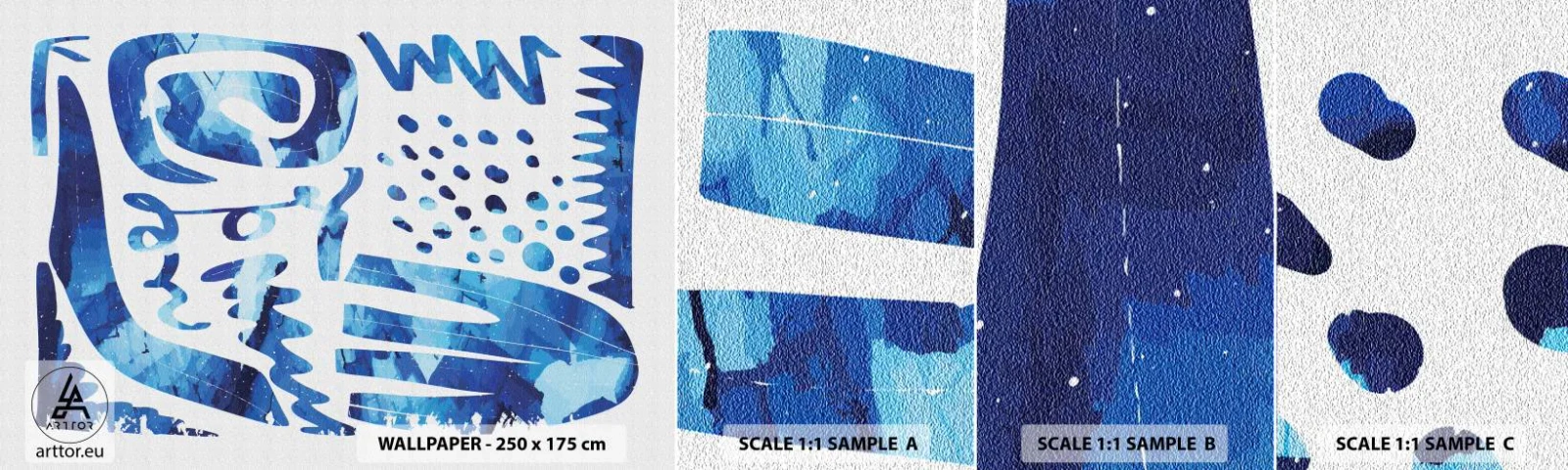 Mostră tapet autocolant Deluxe Sticker - Înapoi la rădăcini - Boho, Abstracția, Minimalist - 100x30 cm