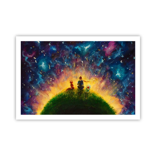Poster - Dragoste și prietenie - întreaga lume - 91x61 cm
