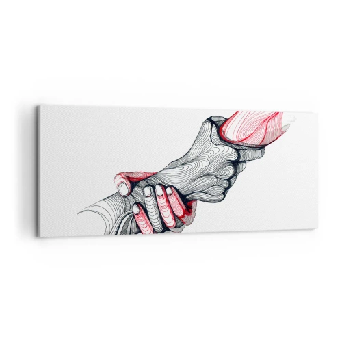 Tablou pe pânză - Ești pe mâini bune - 100x40 cm