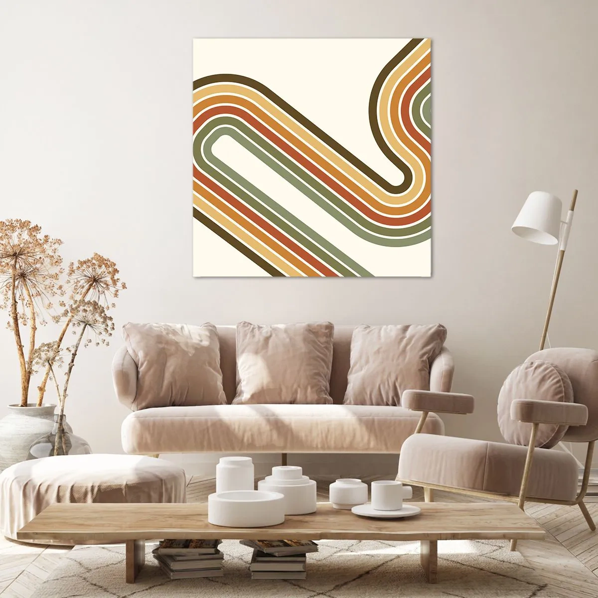 Tablou pe pânză - Cu zigzag până la destinație - 30x30 cm