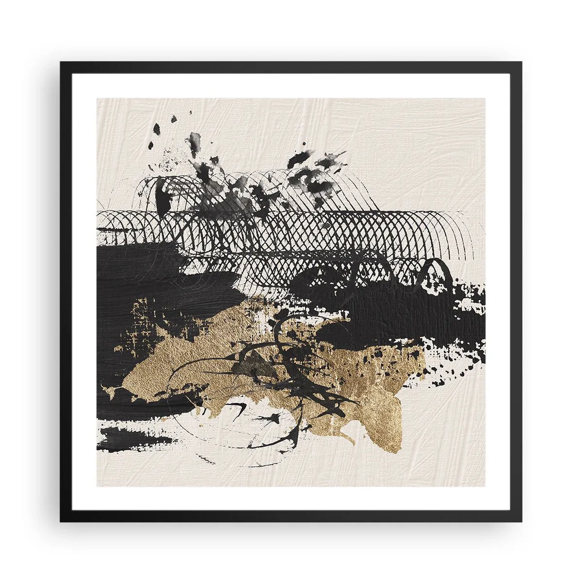 Poster în ramă neagră - Compoziție cu pasiune - 60x60 cm