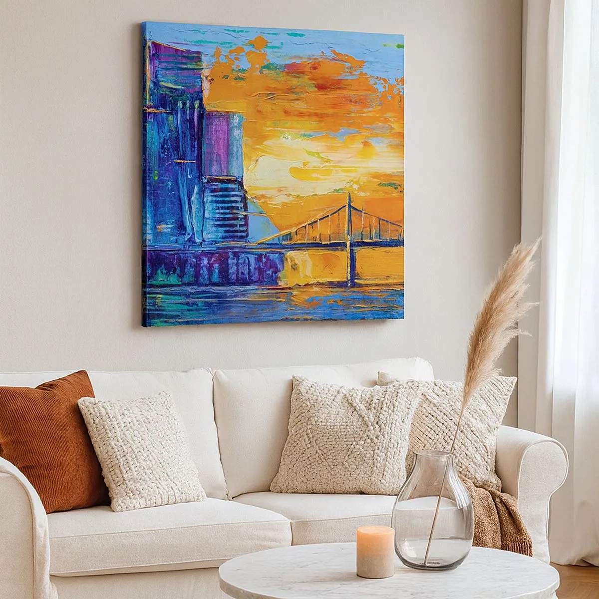 Tablou pe pânză - Cultură și natură - 30x30 cm