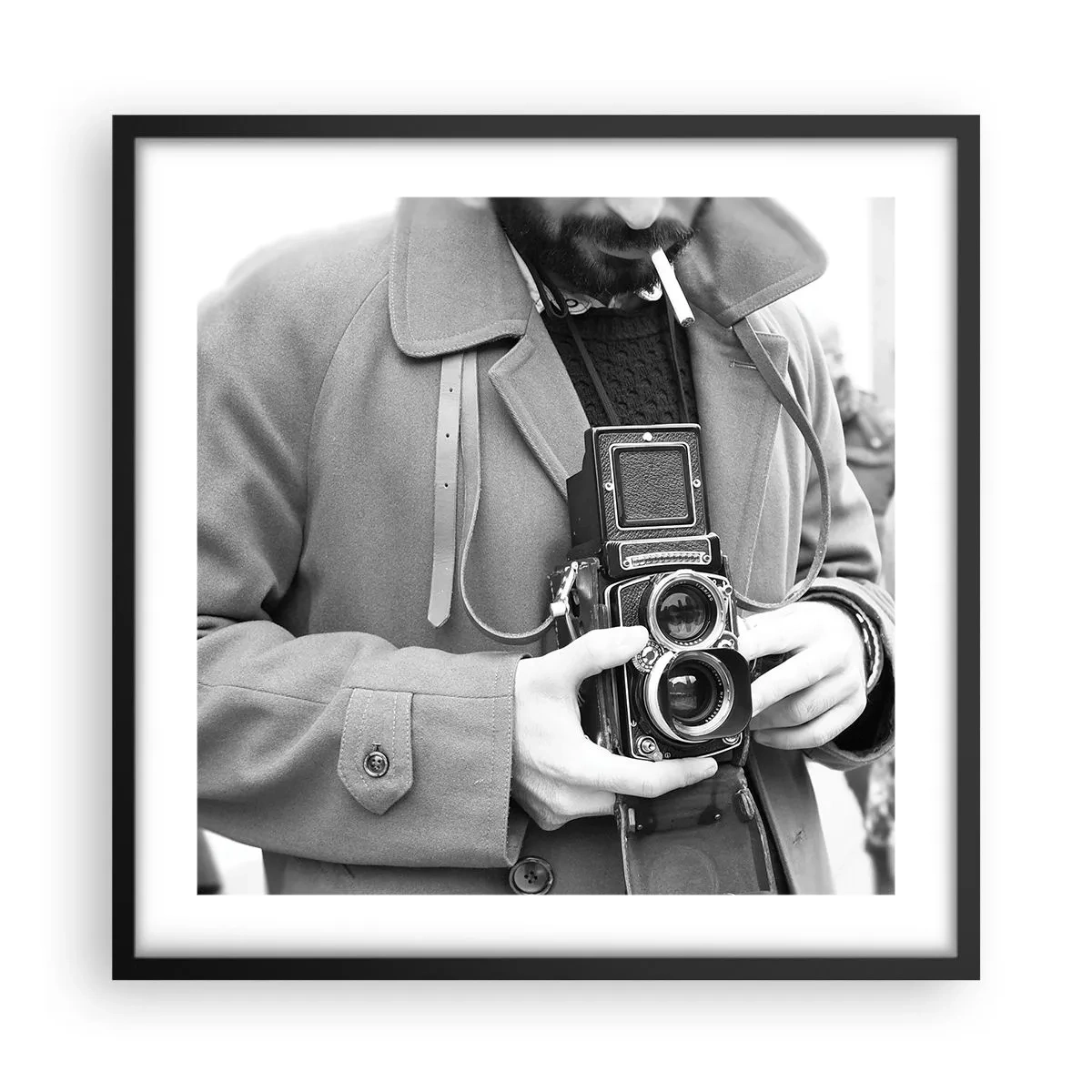 Poster în ramă neagră - În stilul retro - 50x50 cm