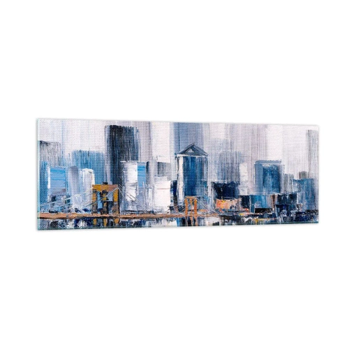 Tablou pe sticlă - Impresie de New York - 90x30 cm