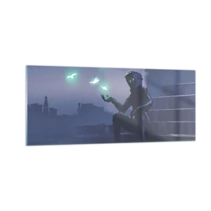 Tablou pe sticlă - Viața se va întoarce - 100x40 cm