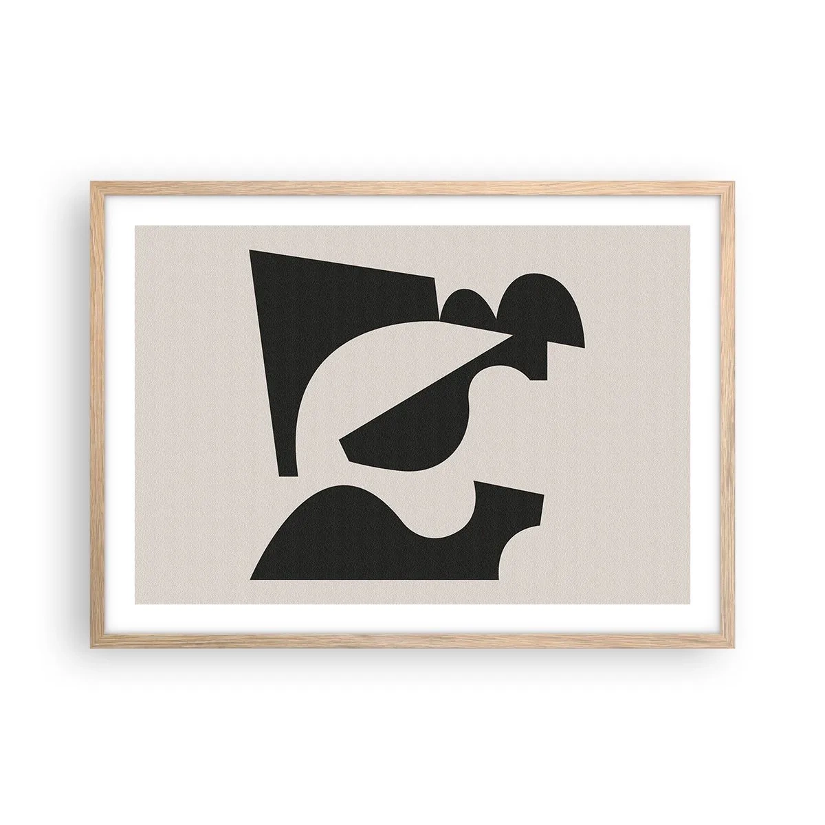 Poster în ramă de stejar deschis - Pentru autoasamblare - 70x50 cm