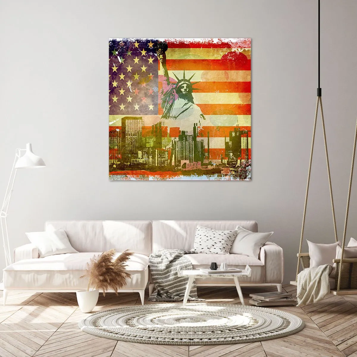 Tablou pe pânză - Viva America! - 70x70 cm