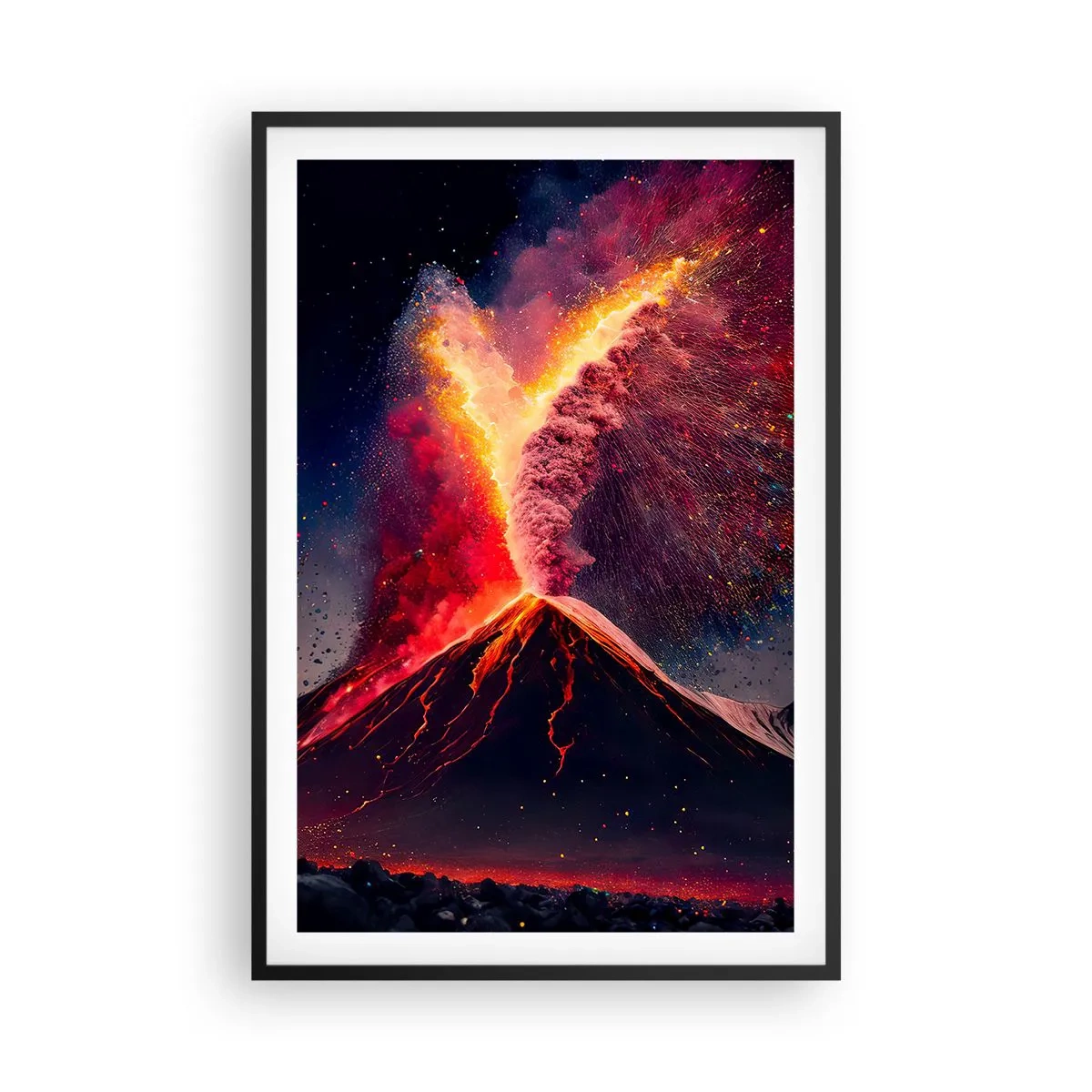 Poster în ramă neagră - Frumusețe și groază - 61x91 cm
