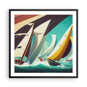 Poster în ramă neagră - Voinici și învingători - 60x60 cm