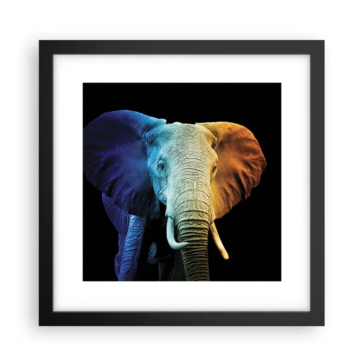 Poster în ramă neagră - Excentric, nu ciudat - 30x30 cm