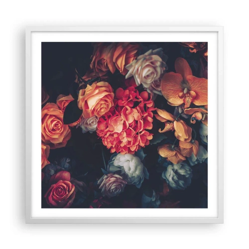 Poster în ramă albă - Ca la maeștri olandezi - 60x60 cm