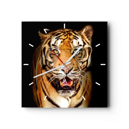 Ceas de perete - Ceas pe sticlă - Sălbăticia inimii - 30x30 cm