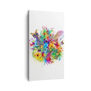 Tablou pe pânză - Buchet de bucurie - 45x80 cm