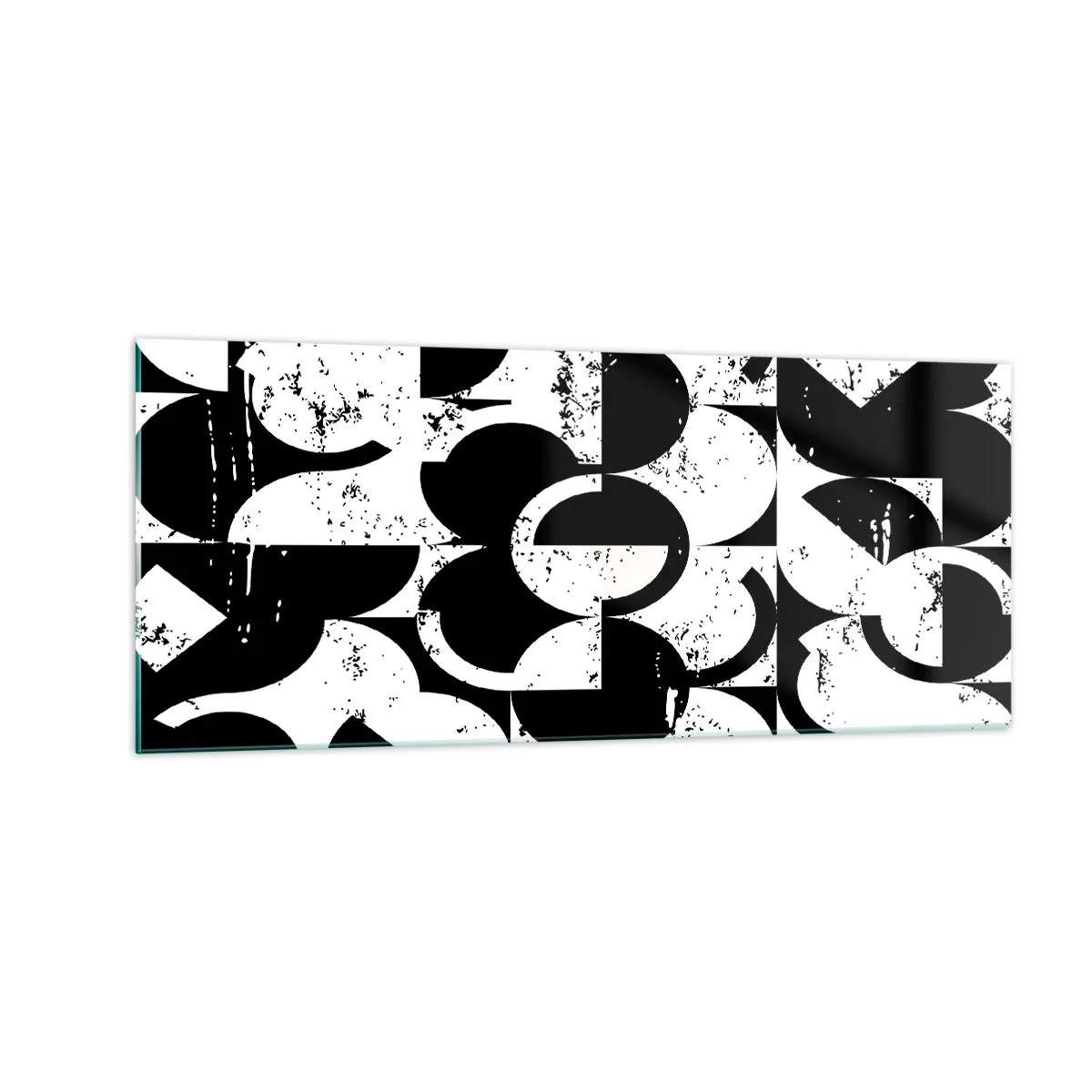 Tablou pe sticlă - Albul e alb și negrul e negru - 100x40 cm