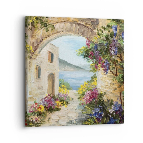 Tablou pe pânză - Farmecul peisajului de coastă - 30x30 cm